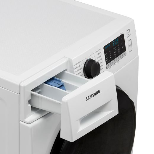 Samsung Series 5 ecobubble™ 8Kg / 5Kg Washer Dryer - White - Detergent drawer open